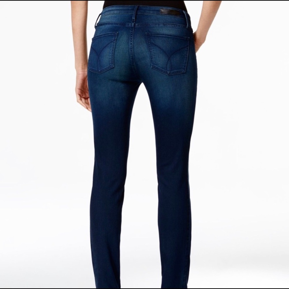 Calvin Klein Blue Skinny Jeans Size 2 x 32